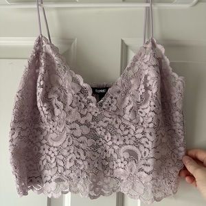 Purple lace cami